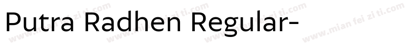 Putra Radhen Regular字体转换